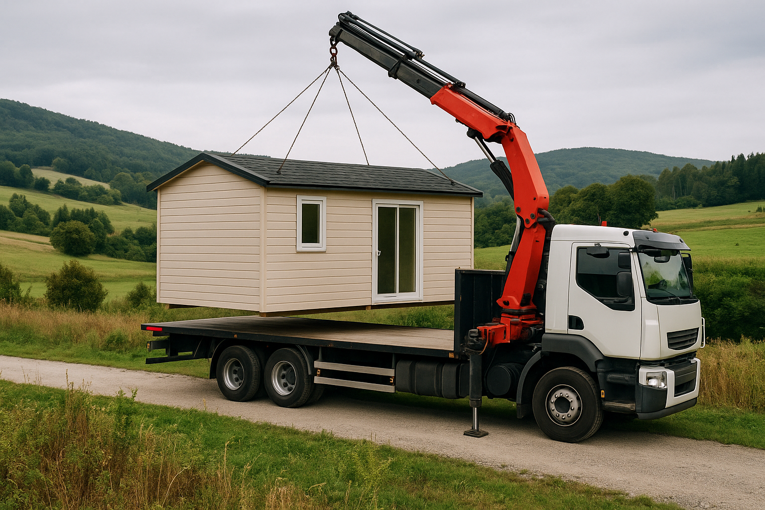 Transporte de Casetas Prefabricadas a Zonas Rurales en Galicia