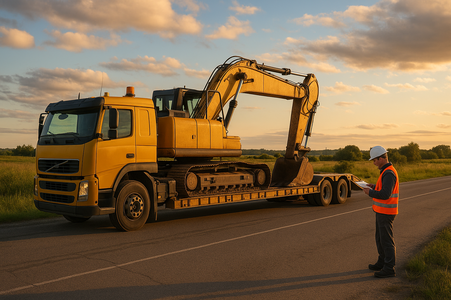 permisos para transportar maquinaria pesada