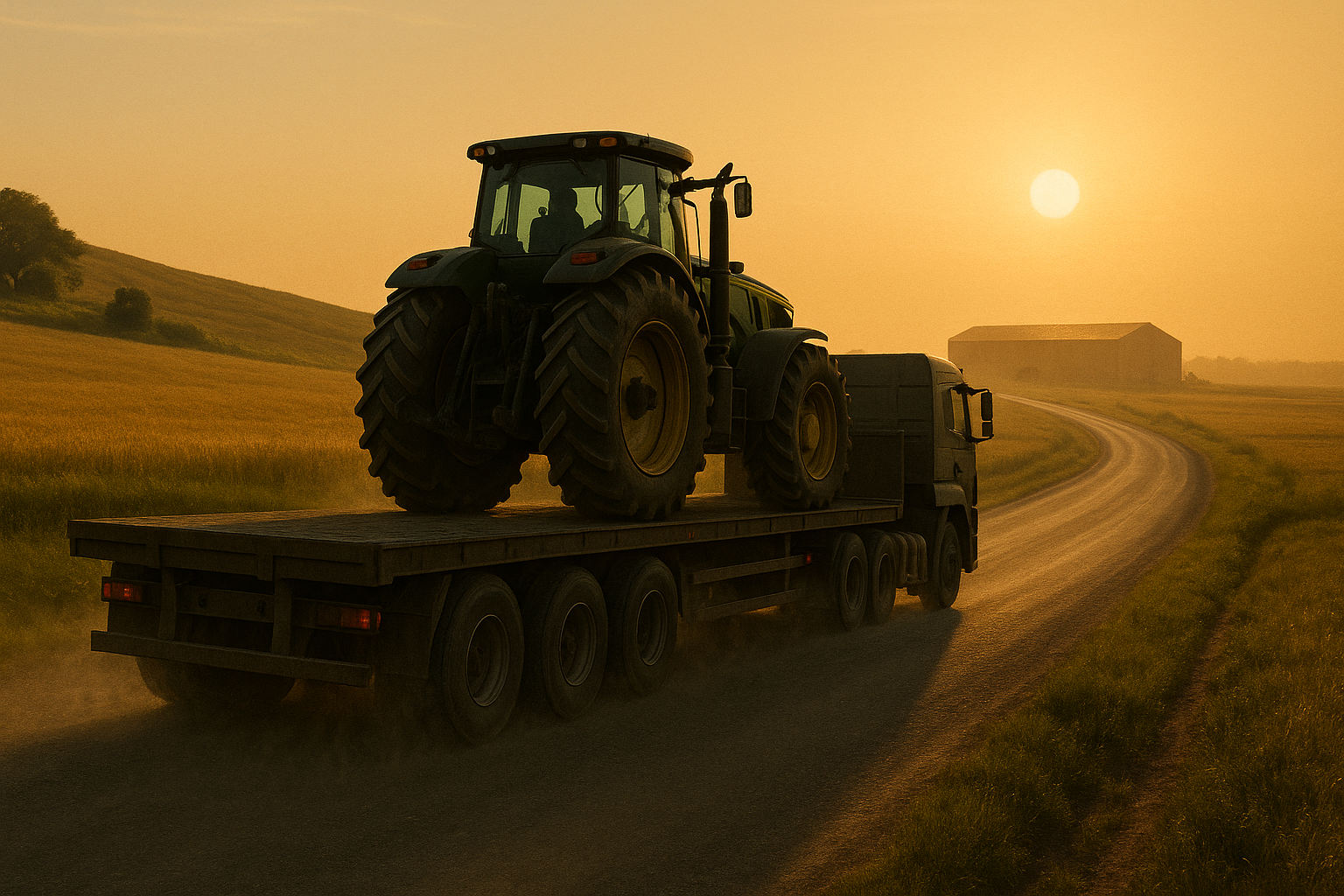 diferencia transporte maquinaria agrícola e industrial